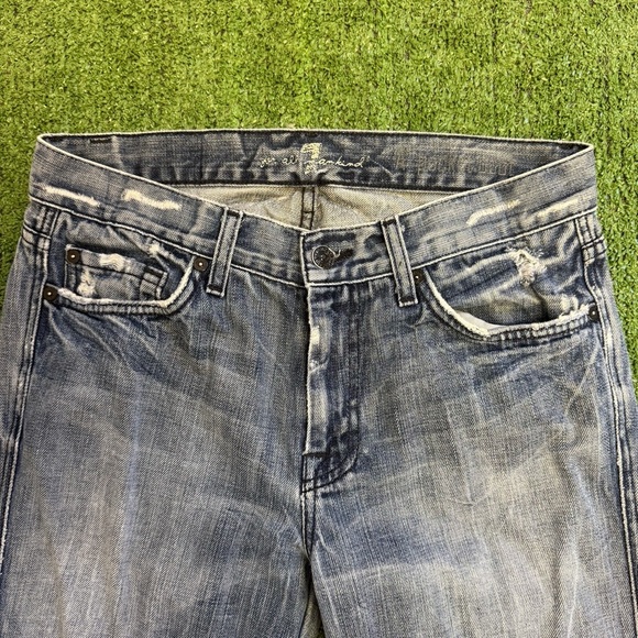 7 For All Mankind “a” pocket Blue Jeans Size 30 - Picture 3 of 9